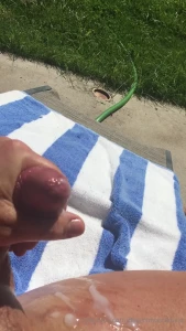 How good is this cumshot in the sun