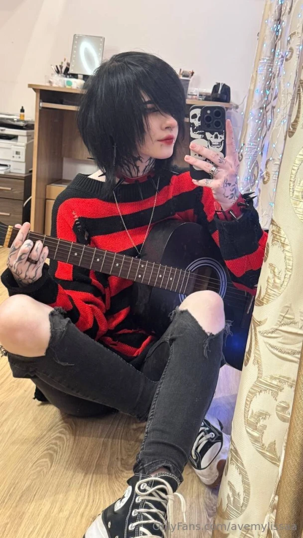 After guitar lessons 