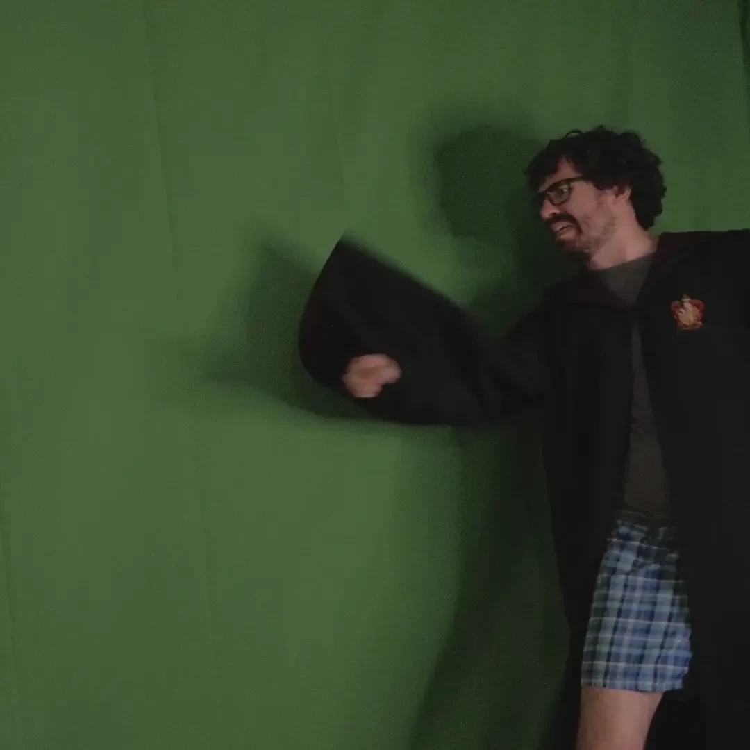 Made a good chunk of progress on the new magic spell backfiring scene 