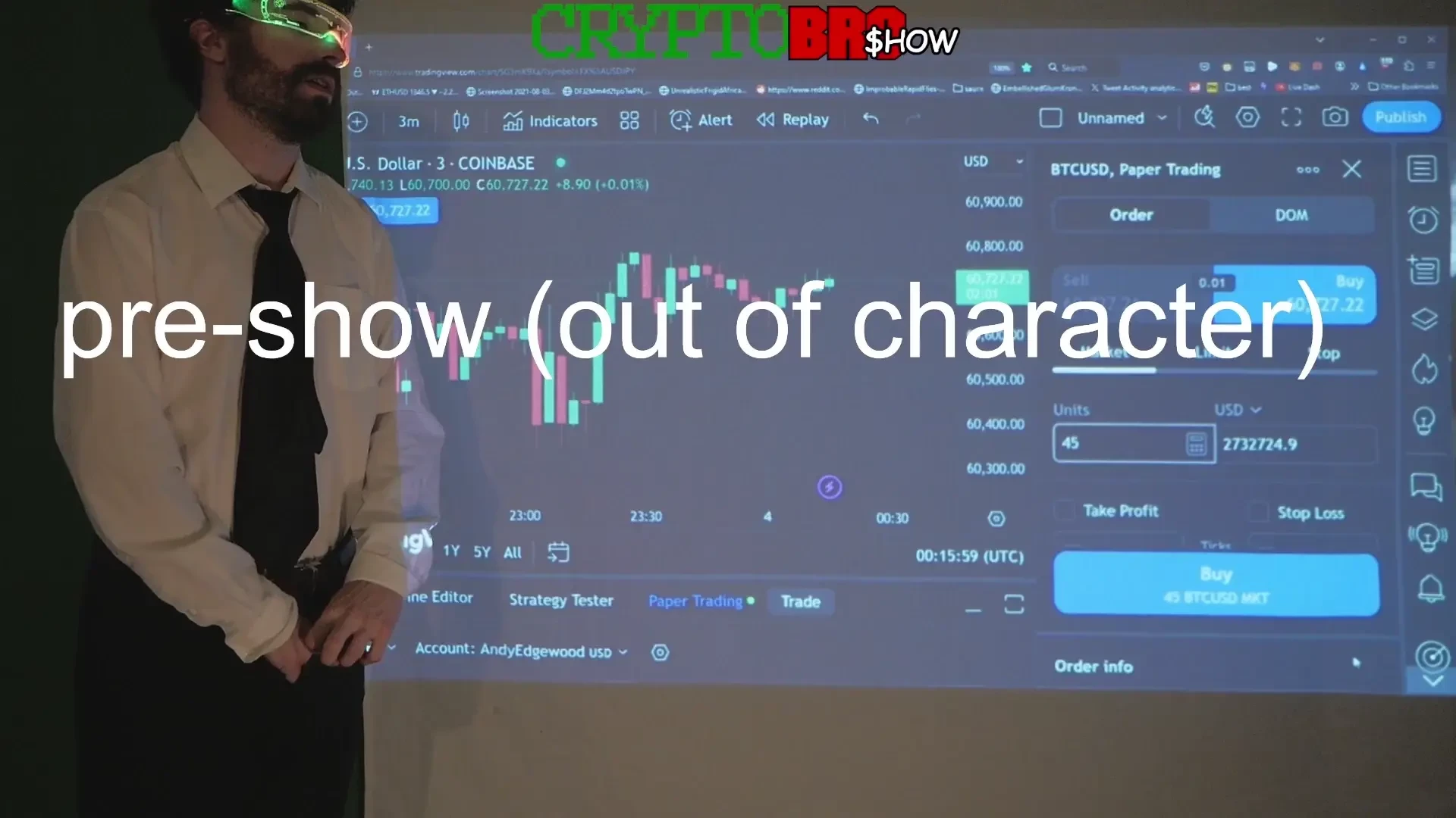 Here s the new crypto bro show from the other night thanks again to 