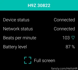 I m in port today and connected to pulsoid enjoy watching my heart as