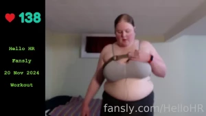 An earlier attempt at recording my heart while working out a bit