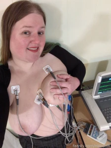 Feeling beautiful with my pads and leads connected medfet part 4