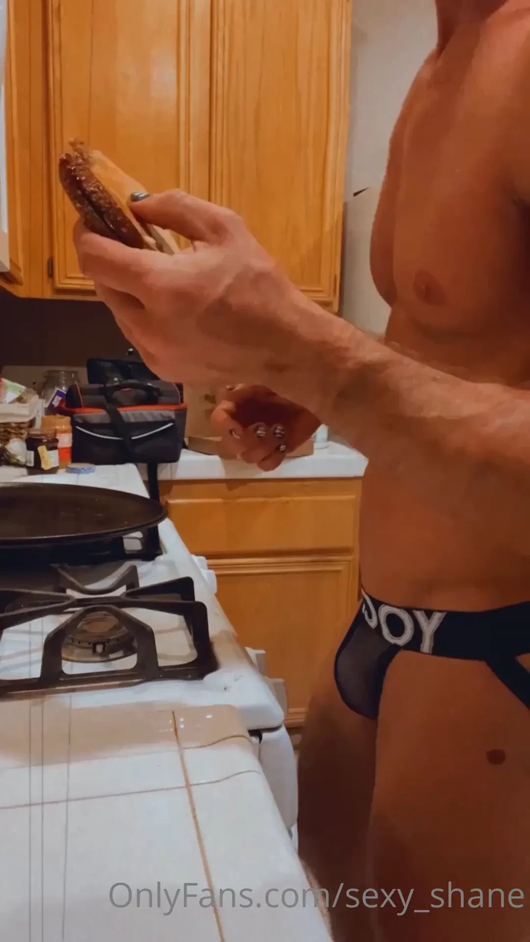 Oh you know just making myself a peanut butter and jelly sandwich 