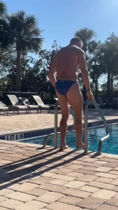 Another day at the pool rocking my swimsuit from grand axis it sure is