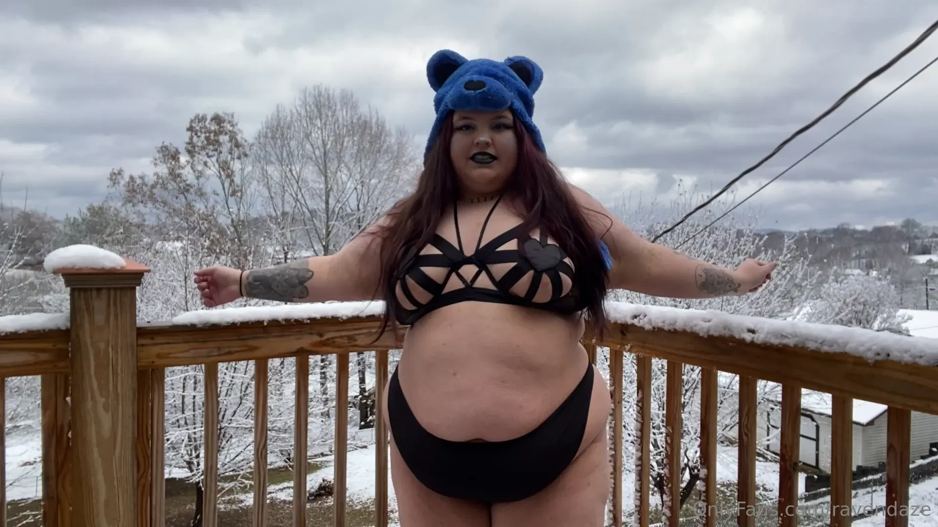 My nipples were so hard in the cold 