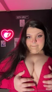 Showing off my curves in my cute red of jumper watch all the way