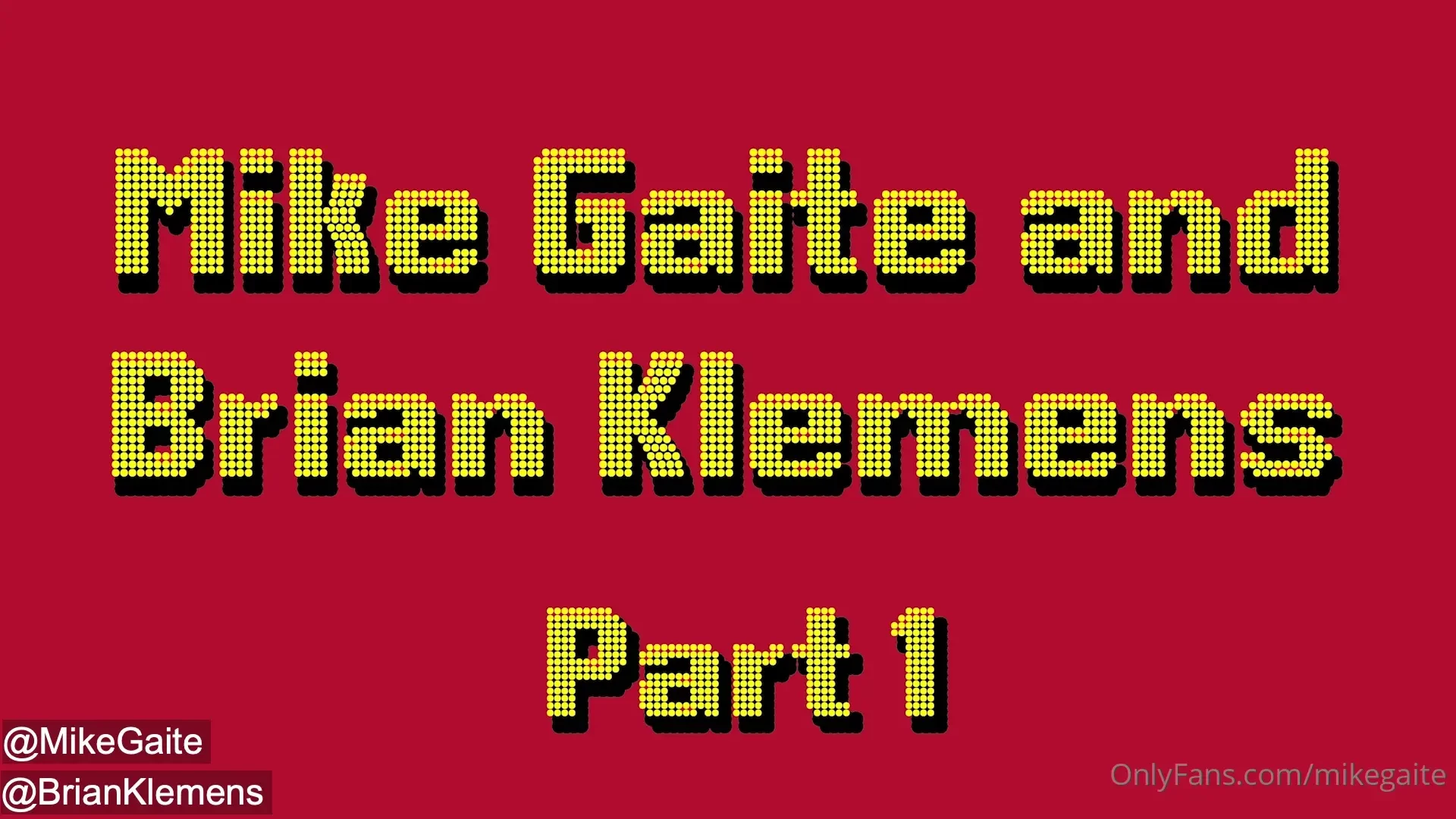 Part one with klemens brian 
