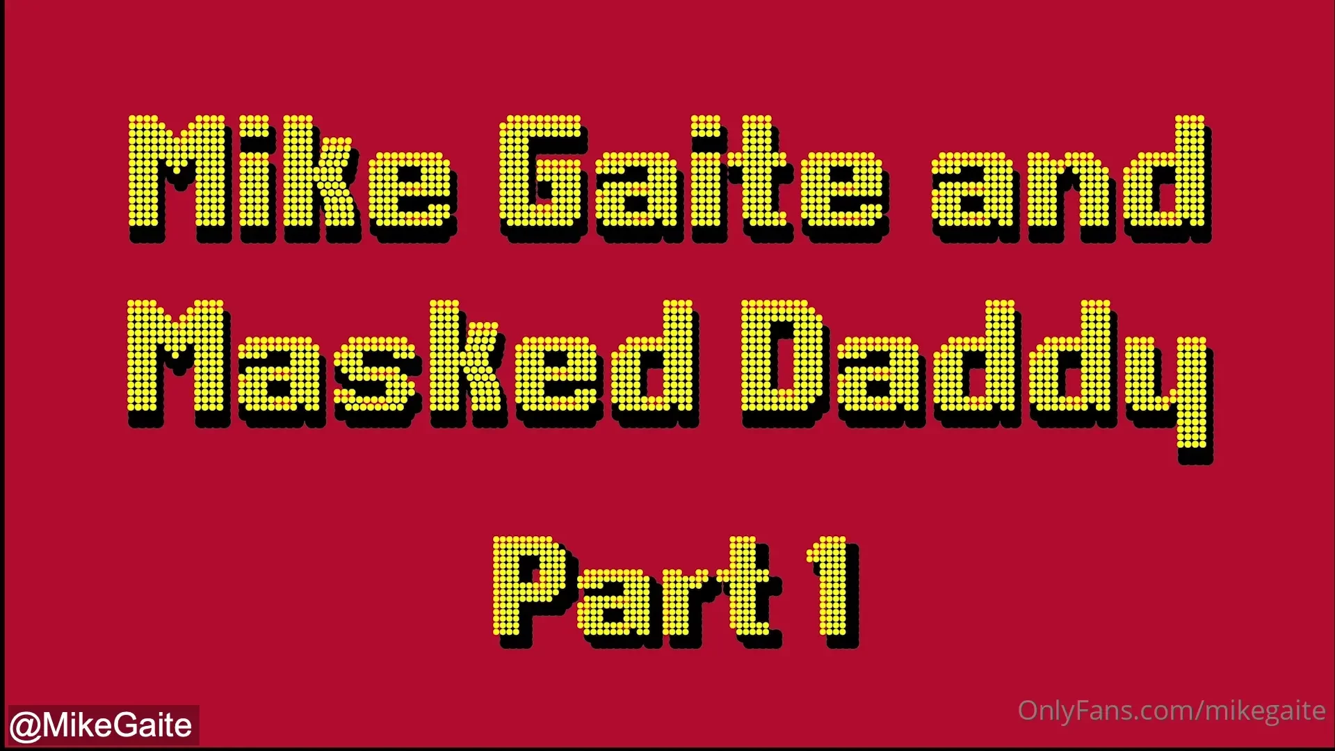 Part one of my fun with this masked daddy one of my favorites onlyfans 