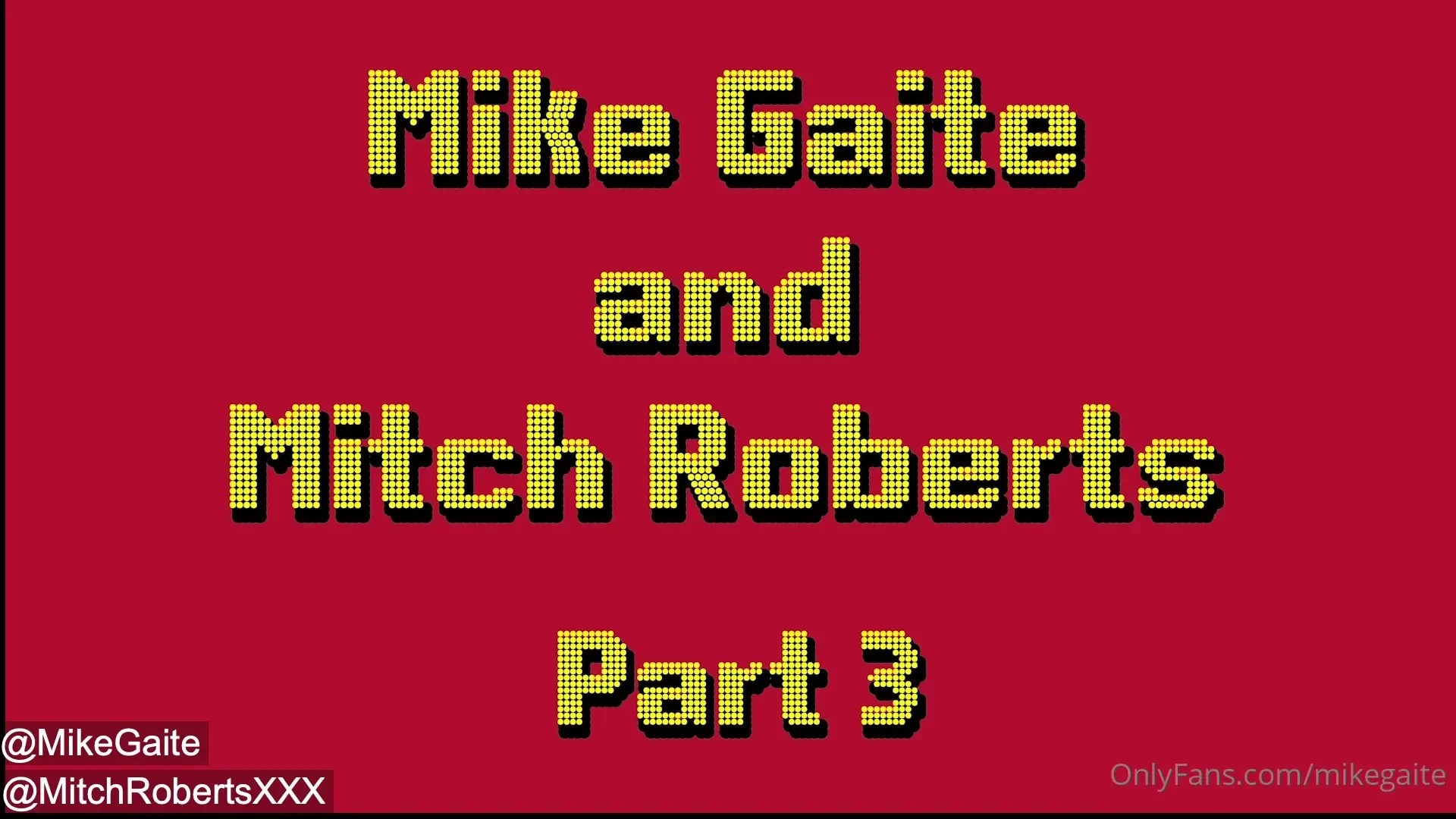 Up now part 3 of this thick cock fuck with mitchrobertsxxx 