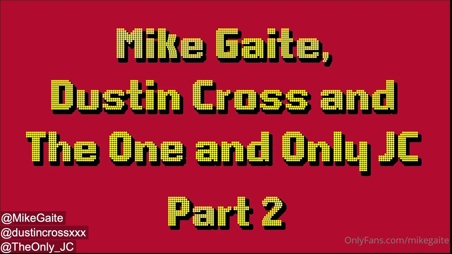 Releasing now part 2 of my hot tag team fuck with dustincrossxxx and 