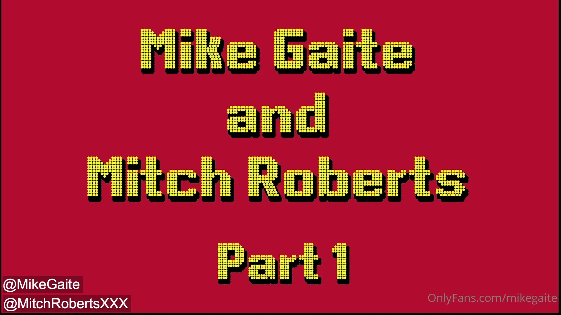 Posting now part 1 of my hot time reconnecting with mitchrobertsxxx 