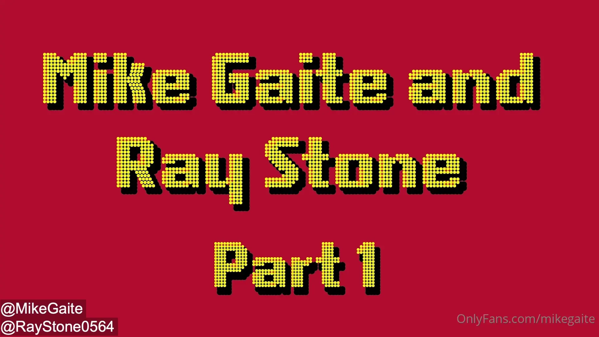 Posting now part 1 of my reunion with ray stone raystone0564 onlyfans 