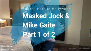 Part one releasing now maskedjock unleashes his monster cock on and in