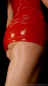 You might ve guessed i love red but i m starting to love latex teasing