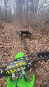 He gets so impatient waiting on me to finish a beer on his trail runs