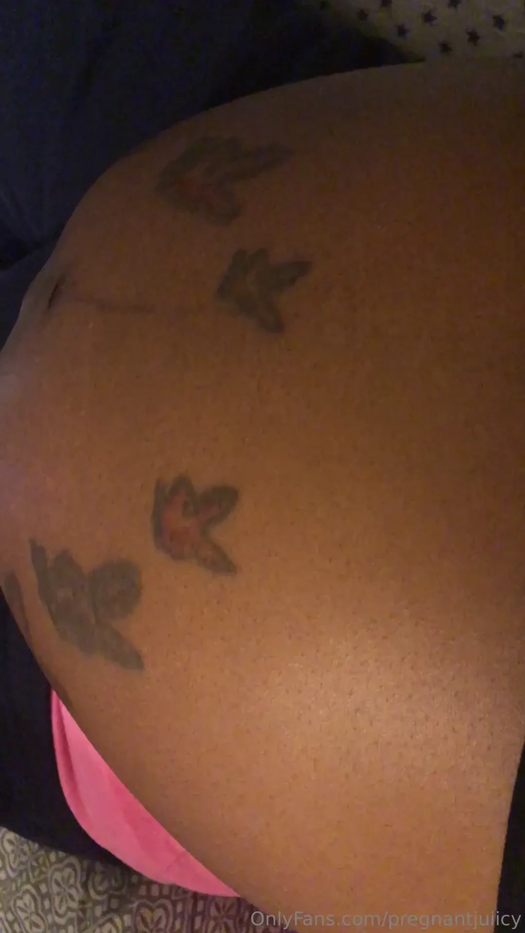 Belly rubbing and baby kicks 