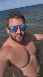 Lil dip at the nude beach wet nude beach muscle hot hunk