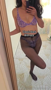 Feeling cute in nylon