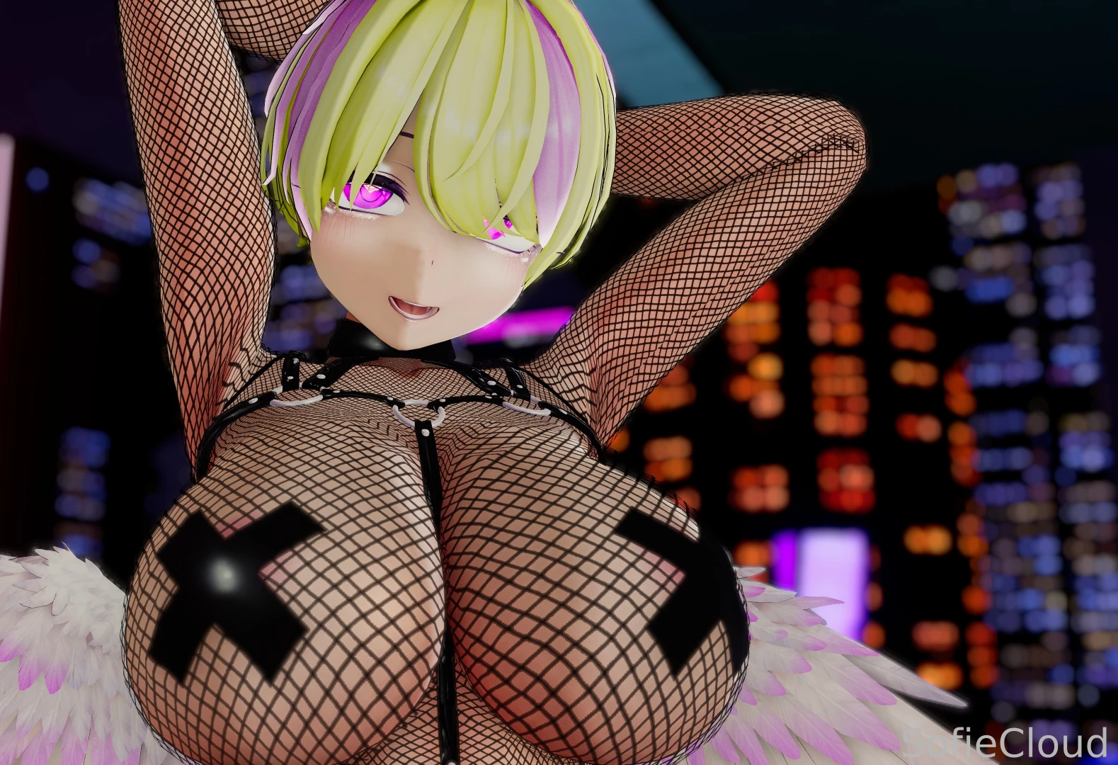 Punk futa angel wants to hook up lewdtuber lewd vtuber fishnet nsfw 