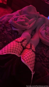 First pics after getting my new fishnet 3 thighpics fishnet femboy bwc part 1