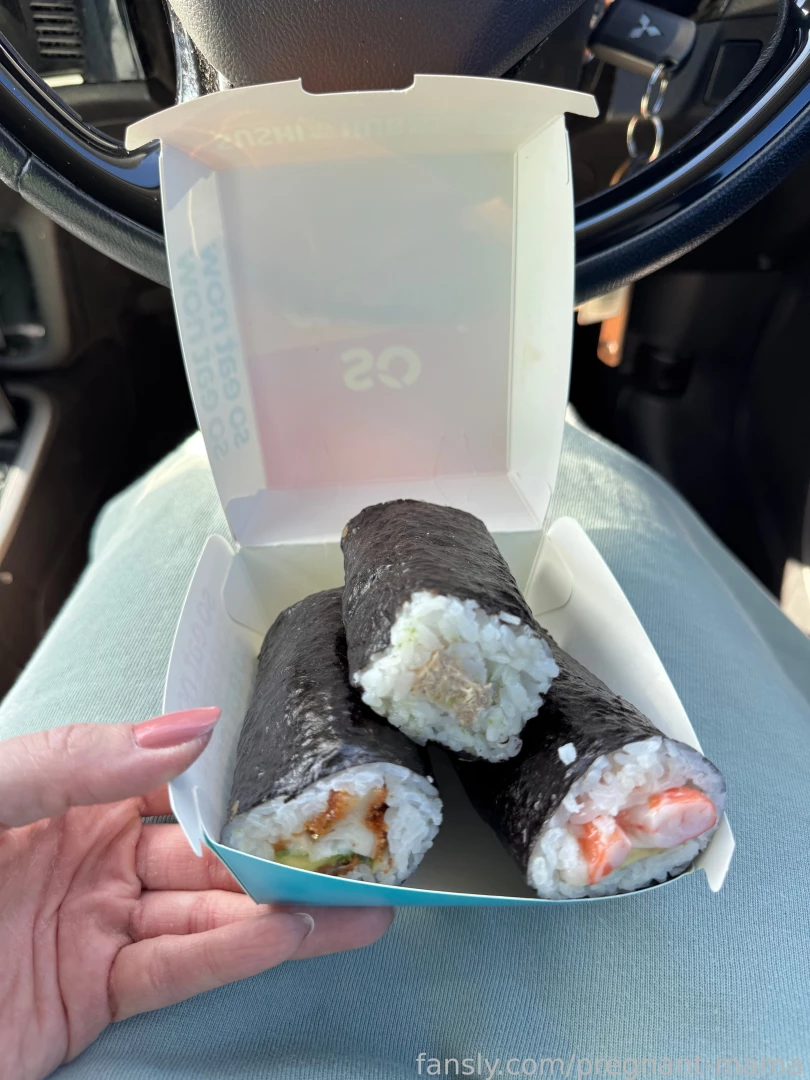 Pregnancy cravings off the scale right now sushi get in my belly fyp 