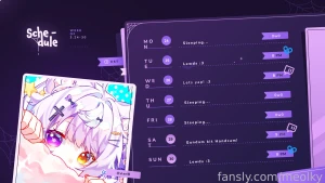 This week schedule 3