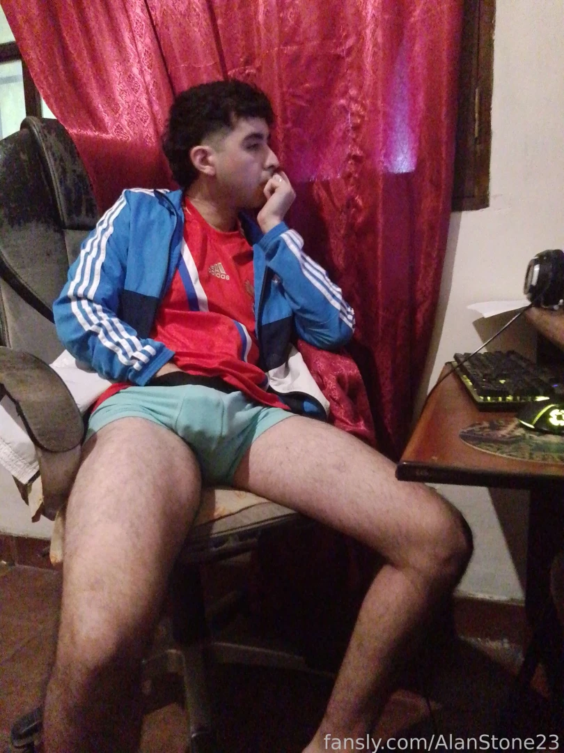 Bored in front of the computer 