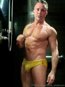 Captured in the shower after the swim