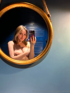 It s just me and a nude photo in the mirror