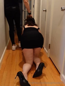Daddy got me heels to walk in but it turns out i m better at crawling
