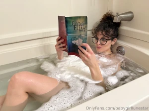 Slipping into fantasy on national read in the tub day and i want you