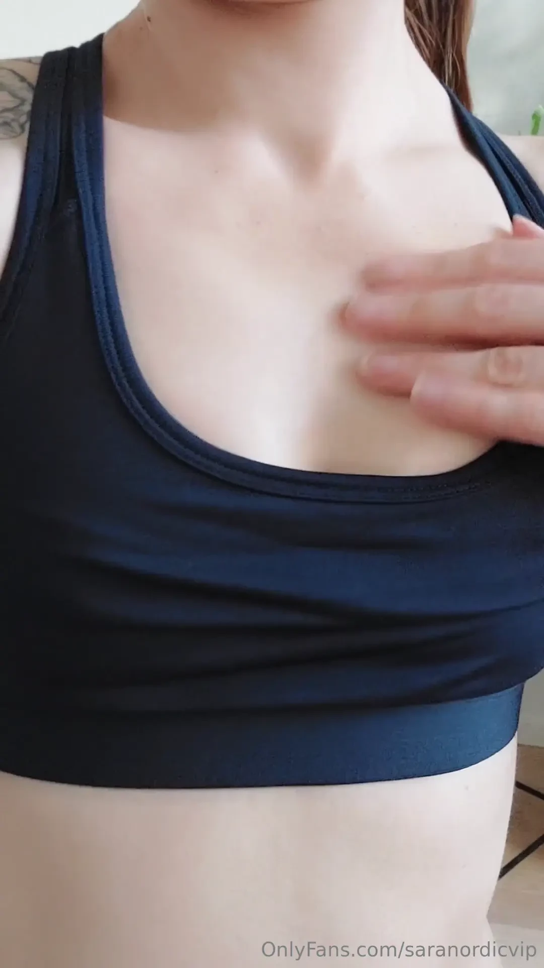 Getting sweaty in my workout 