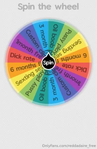 Want to play who s going to spin my wheel of filth send tip to dms 1