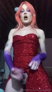 Jessica rabbit cosplay teasing cum