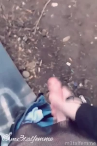 Sneaky cum vid under a bridge hehe