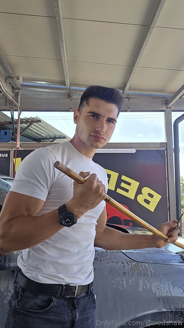 Washing my car let s get 20 likes here and next time i do it shirtless 