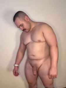 This bear is tired today but my cock seems like it doesn t wanna rest