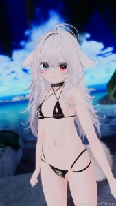 Pup got a new bikini can t wait for nice walks on the beach together