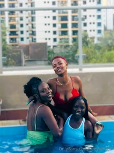 It was a nice day at the pool with throbdime and giannaaaliyan