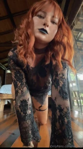 This goth girl will ride your face like a throne and will make you