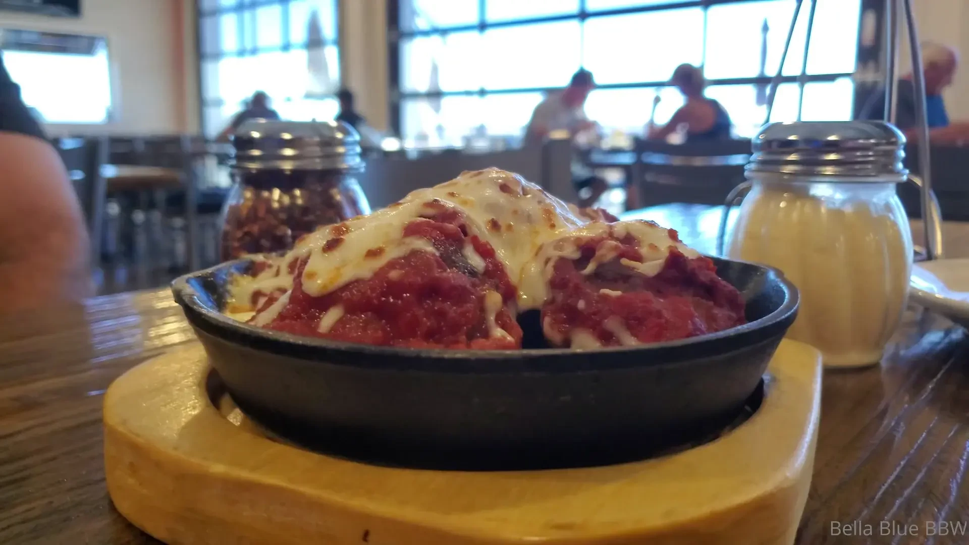 At a brewery ordered so much food 