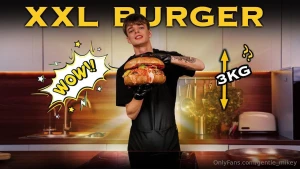 Hey my new video is out on oftv this might be the biggest burger i ve