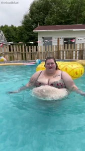 A belly in the water who knew