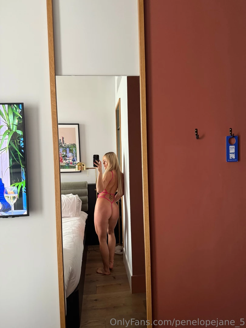 How d you like me in this pink or shall i take it off 