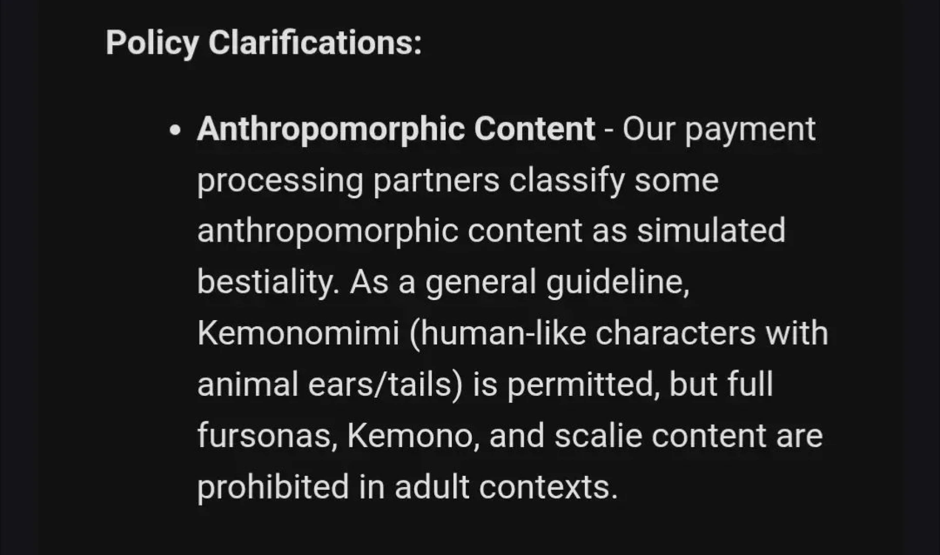 Fansly just updated its terms of service goes into effect on the 28th 