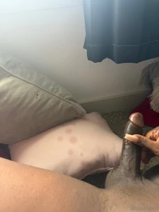 Damn it got all over my pink pillow now i need a new pink comforter