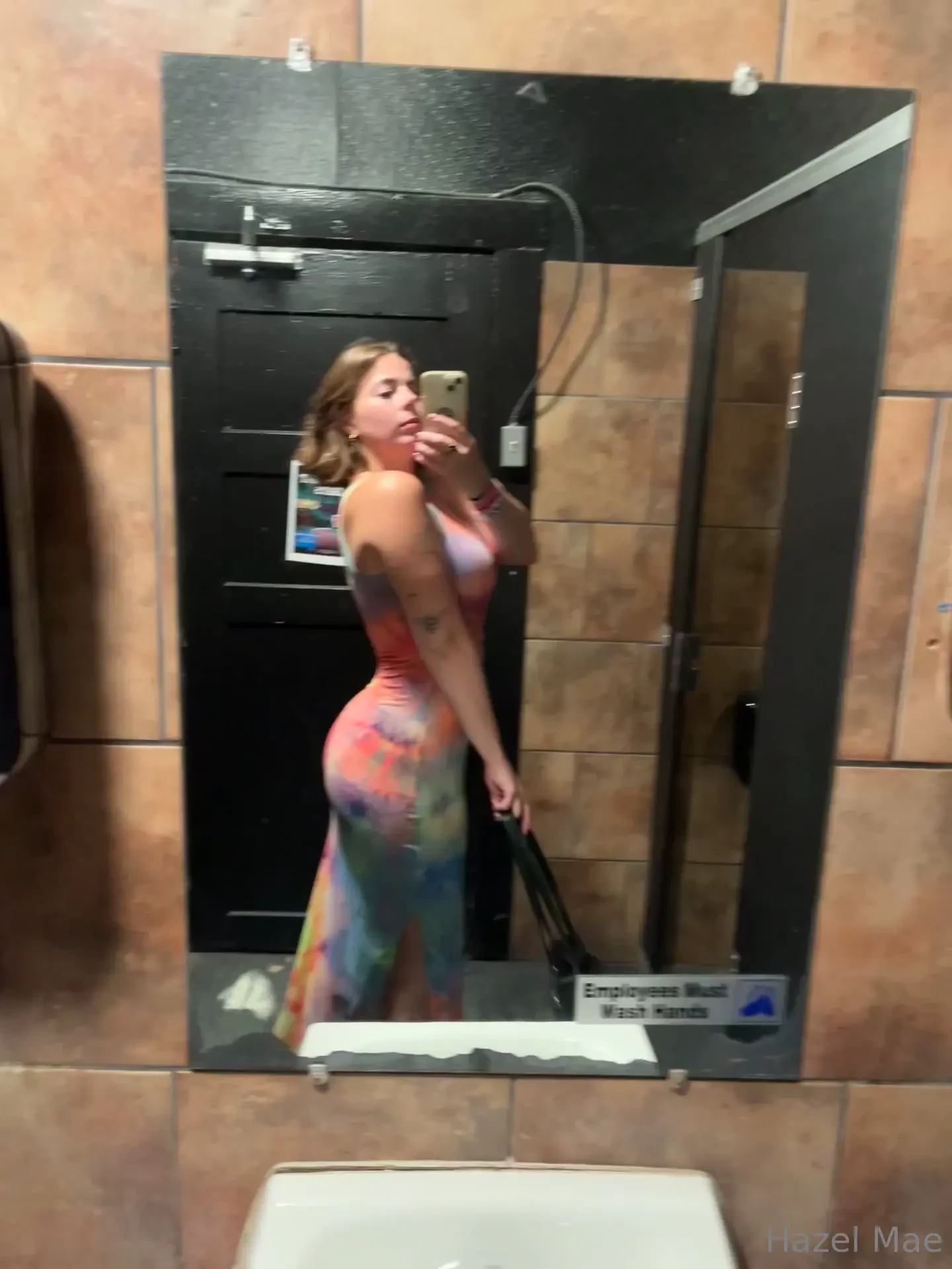 Out on the town tonight this dress was a thrift find and it fits me 