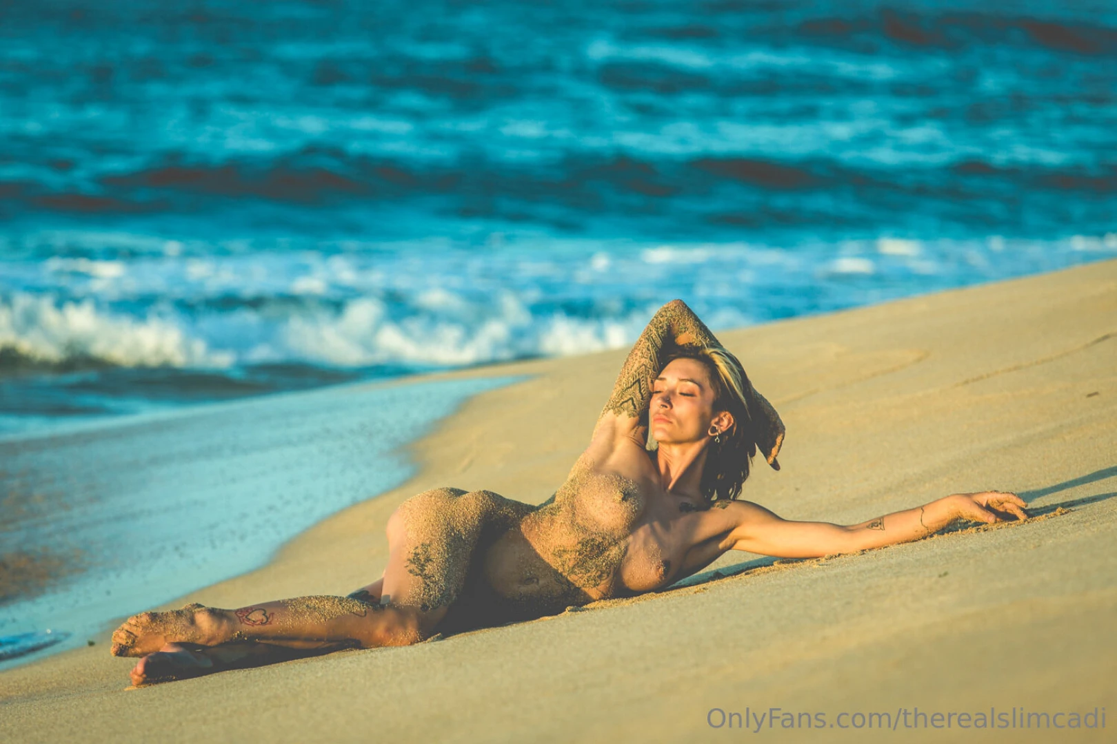 Roll around in the sand with me 