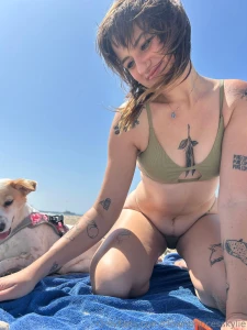 Perfect beach day with my disabled dog part 3